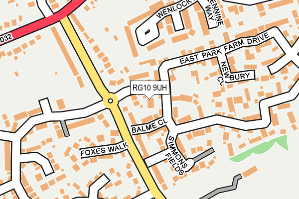 RG10 9UH map - OS OpenMap – Local (Ordnance Survey)