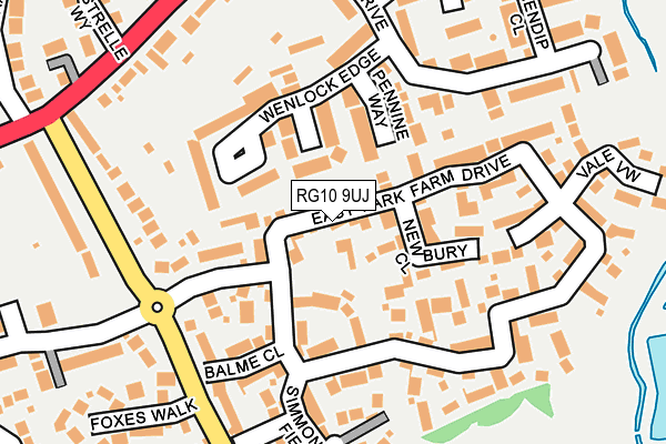 RG10 9UJ map - OS OpenMap – Local (Ordnance Survey)