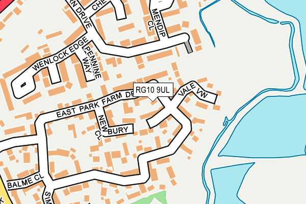 RG10 9UL map - OS OpenMap – Local (Ordnance Survey)