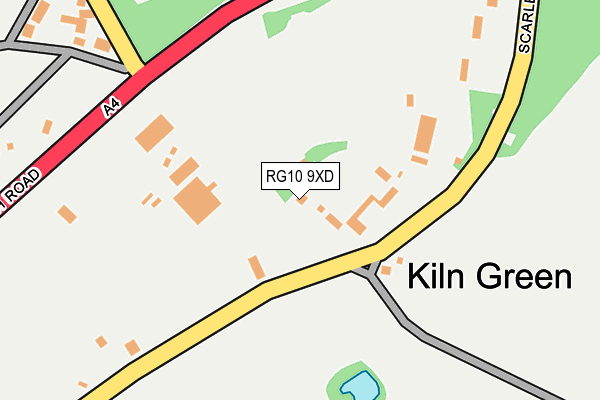 RG10 9XD map - OS OpenMap – Local (Ordnance Survey)