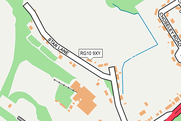 RG10 9XY map - OS OpenMap – Local (Ordnance Survey)