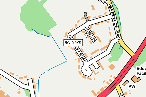 RG10 9YS map - OS OpenMap – Local (Ordnance Survey)