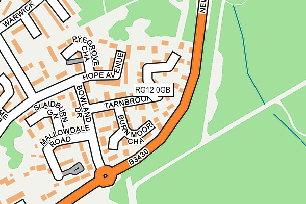 RG12 0GB map - OS OpenMap – Local (Ordnance Survey)