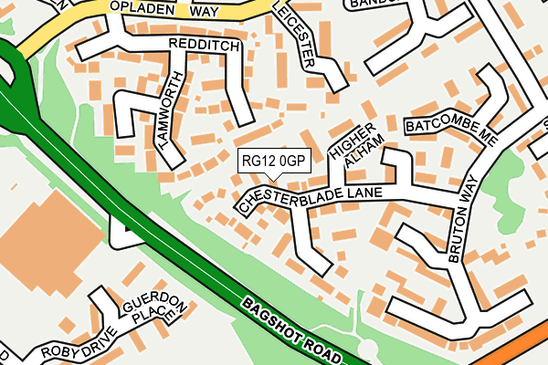 RG12 0GP map - OS OpenMap – Local (Ordnance Survey)