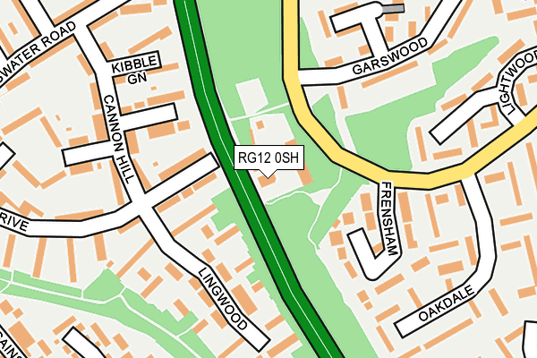 RG12 0SH map - OS OpenMap – Local (Ordnance Survey)