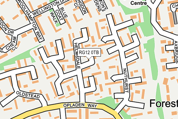 RG12 0TB map - OS OpenMap – Local (Ordnance Survey)