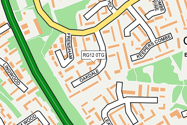 RG12 0TG map - OS OpenMap – Local (Ordnance Survey)