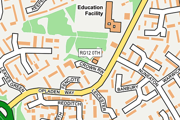 RG12 0TH map - OS OpenMap – Local (Ordnance Survey)