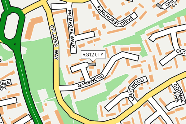 RG12 0TY map - OS OpenMap – Local (Ordnance Survey)