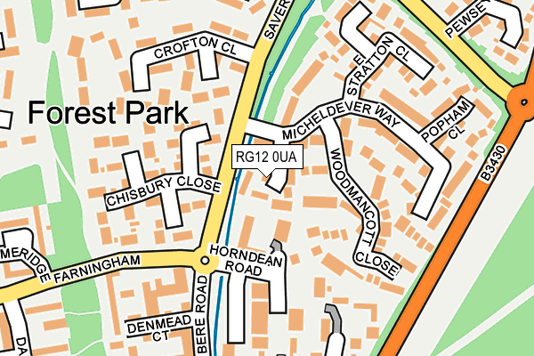 RG12 0UA map - OS OpenMap – Local (Ordnance Survey)