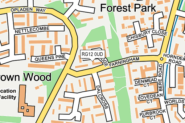 RG12 0UD map - OS OpenMap – Local (Ordnance Survey)