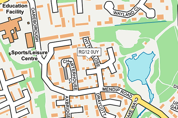 RG12 0UY map - OS OpenMap – Local (Ordnance Survey)