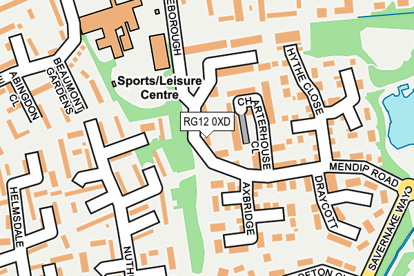 RG12 0XD map - OS OpenMap – Local (Ordnance Survey)