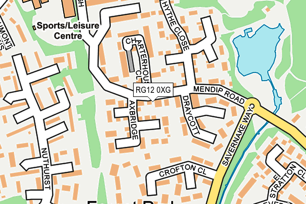 RG12 0XG map - OS OpenMap – Local (Ordnance Survey)