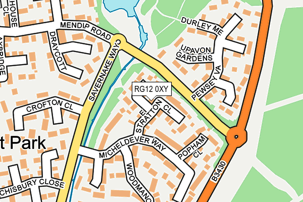 RG12 0XY map - OS OpenMap – Local (Ordnance Survey)