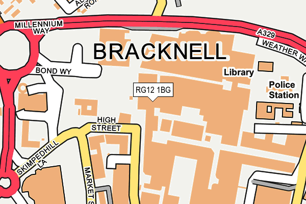 RG12 1BG map - OS OpenMap – Local (Ordnance Survey)