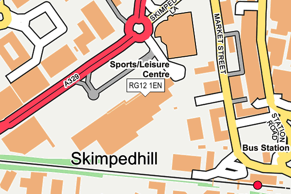 RG12 1EN map - OS OpenMap – Local (Ordnance Survey)