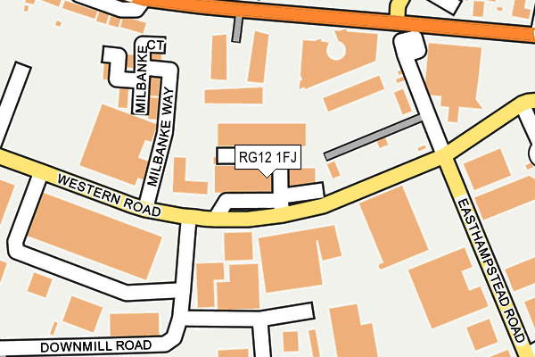 RG12 1FJ map - OS OpenMap – Local (Ordnance Survey)