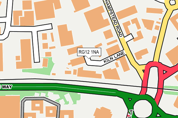 RG12 1NA map - OS OpenMap – Local (Ordnance Survey)