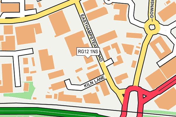 RG12 1NS map - OS OpenMap – Local (Ordnance Survey)