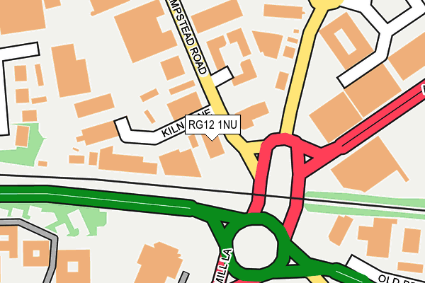 RG12 1NU map - OS OpenMap – Local (Ordnance Survey)