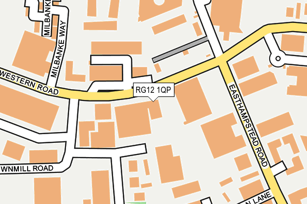 RG12 1QP map - OS OpenMap – Local (Ordnance Survey)