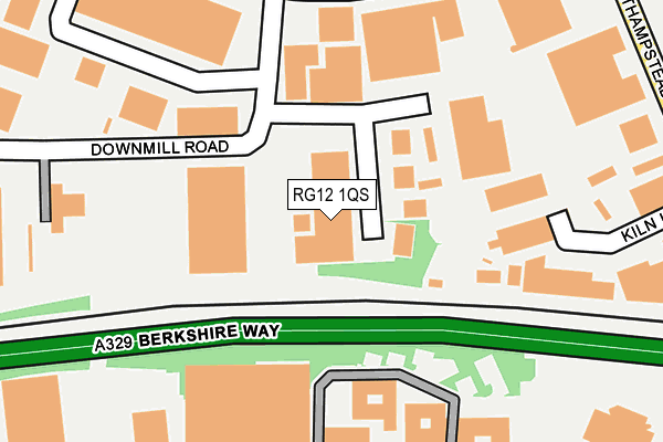 RG12 1QS map - OS OpenMap – Local (Ordnance Survey)
