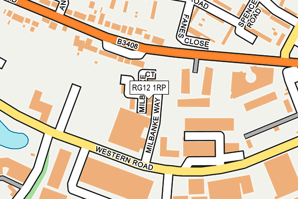 RG12 1RP map - OS OpenMap – Local (Ordnance Survey)