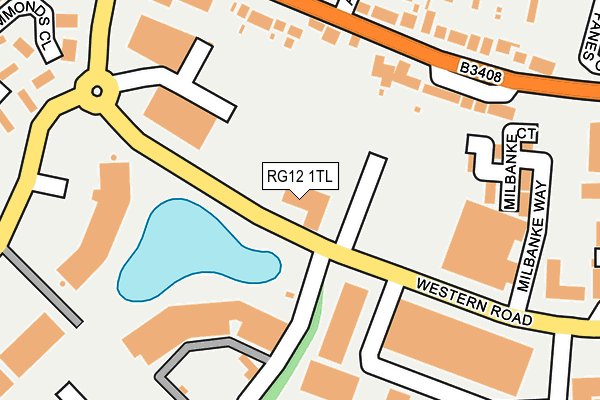 RG12 1TL map - OS OpenMap – Local (Ordnance Survey)