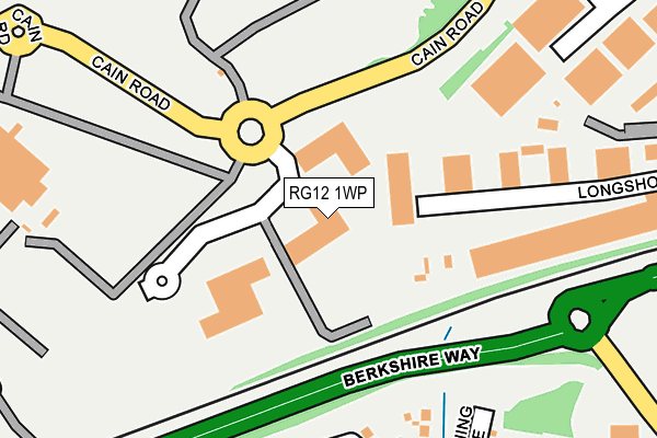 RG12 1WP map - OS OpenMap – Local (Ordnance Survey)