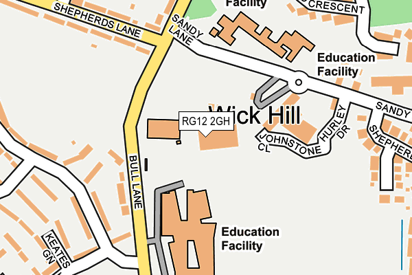 RG12 2GH map - OS OpenMap – Local (Ordnance Survey)