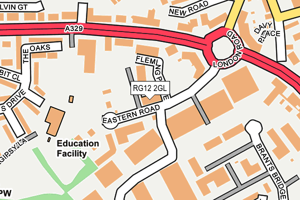 RG12 2GL map - OS OpenMap – Local (Ordnance Survey)