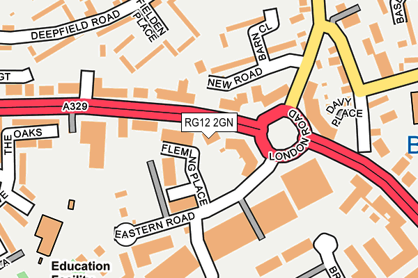 RG12 2GN map - OS OpenMap – Local (Ordnance Survey)