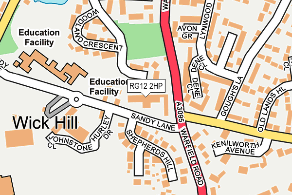 RG12 2HP map - OS OpenMap – Local (Ordnance Survey)