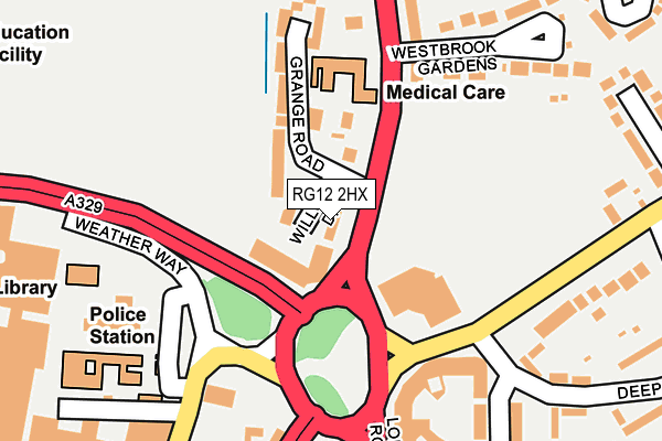 RG12 2HX map - OS OpenMap – Local (Ordnance Survey)