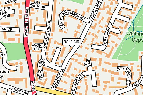 RG12 2JR map - OS OpenMap – Local (Ordnance Survey)