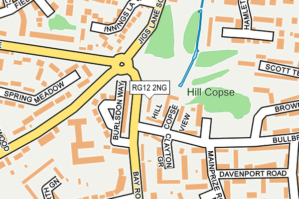 RG12 2NG map - OS OpenMap – Local (Ordnance Survey)