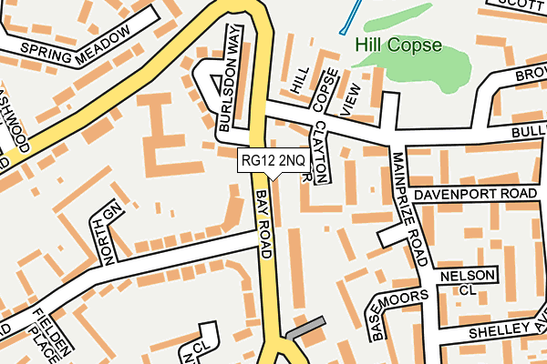 RG12 2NQ map - OS OpenMap – Local (Ordnance Survey)