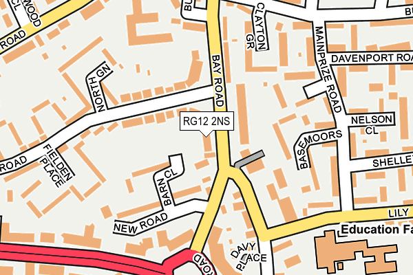 RG12 2NS map - OS OpenMap – Local (Ordnance Survey)