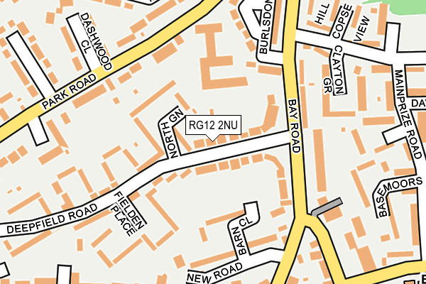 RG12 2NU map - OS OpenMap – Local (Ordnance Survey)