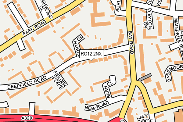 RG12 2NX map - OS OpenMap – Local (Ordnance Survey)