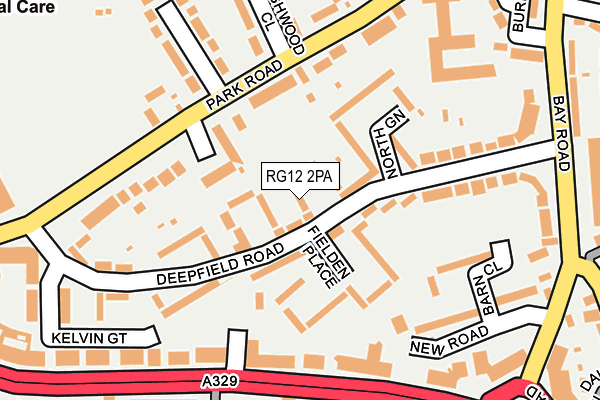 RG12 2PA map - OS OpenMap – Local (Ordnance Survey)