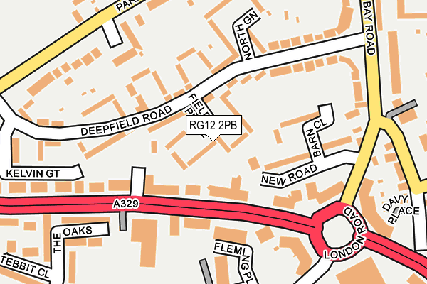 RG12 2PB map - OS OpenMap – Local (Ordnance Survey)