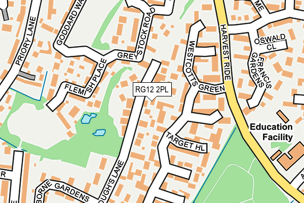 RG12 2PL map - OS OpenMap – Local (Ordnance Survey)