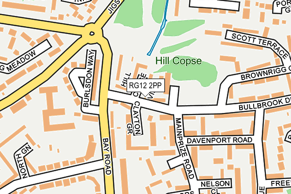 RG12 2PP map - OS OpenMap – Local (Ordnance Survey)