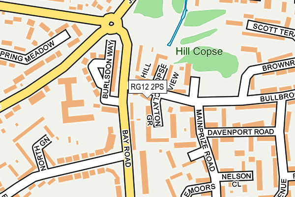 RG12 2PS map - OS OpenMap – Local (Ordnance Survey)