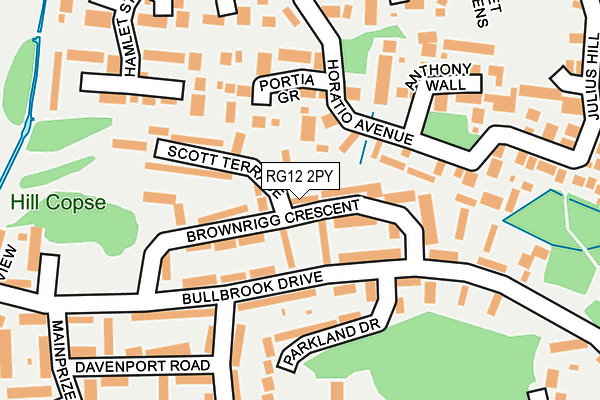 RG12 2PY map - OS OpenMap – Local (Ordnance Survey)