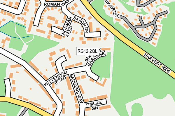 RG12 2QL map - OS OpenMap – Local (Ordnance Survey)