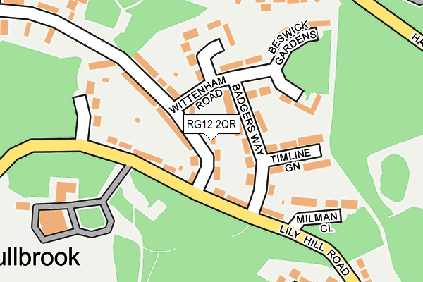 RG12 2QR map - OS OpenMap – Local (Ordnance Survey)