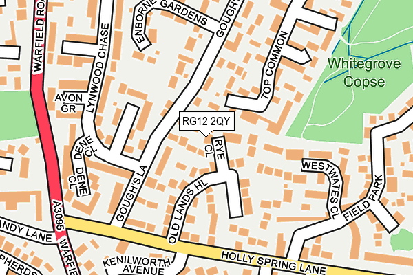 RG12 2QY map - OS OpenMap – Local (Ordnance Survey)